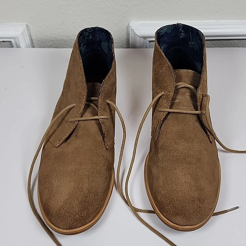 Lucky Brand Women Brown Tan Master Chukka Size 9.5 M